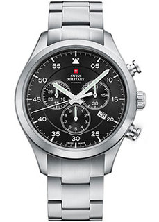 Швейцарские наручные мужские часы Swiss military SM34076.01. Коллекция Кварцевые хронографы