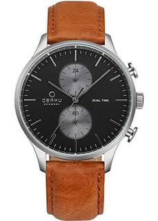 fashion наручные мужские часы Obaku V196GUCURZ. Коллекция Leather