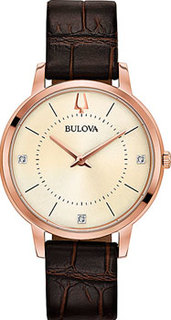 Японские наручные женские часы Bulova 97P122. Коллекция Classic