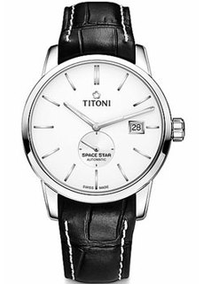 Швейцарские наручные мужские часы Titoni 83638-S-ST-606. Коллекция Space Star