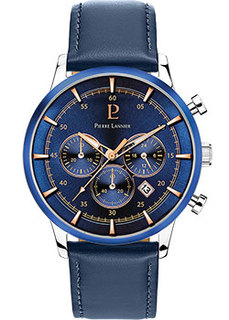 fashion наручные мужские часы Pierre Lannier 224G166. Коллекция Chrono