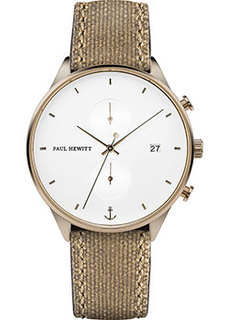 fashion наручные мужские часы Paul Hewitt PH-C-Br-W-47M. Коллекция Chrono Line