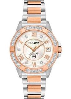Японские наручные женские часы Bulova 98R234. Коллекция Marine Star Ladies