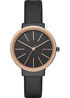 Швейцарские наручные женские часы Skagen SKW2480. Коллекция Leather