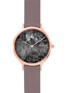 Швейцарские наручные женские часы Skagen SKW2672. Коллекция Leather