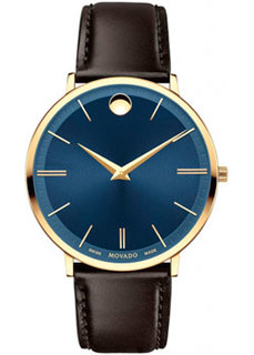 Швейцарские наручные мужские часы Movado 0607088. Коллекция Ultra Slim