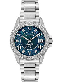 Японские наручные женские часы Bulova 96R215. Коллекция Marine Star