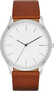 Швейцарские наручные мужские часы Skagen SKW6331. Коллекция Leather