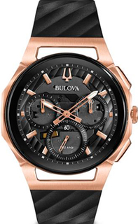 Японские наручные мужские часы Bulova 98A185. Коллекция CURV