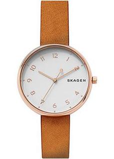 Швейцарские наручные женские часы Skagen SKW2624. Коллекция Leather