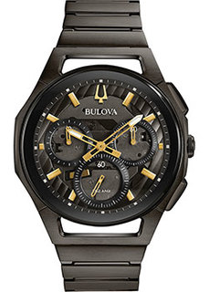 Японские наручные мужские часы Bulova 98A206. Коллекция CURV