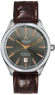 Швейцарские наручные мужские часы Atlantic 53750.41.41R. Коллекция Worldmaster