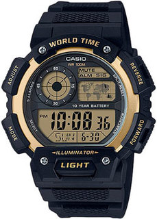 Японские наручные мужские часы Casio AE-1400WH-9A. Коллекция Digital