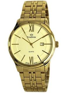 Швейцарские наручные мужские часы EverSwiss 5743-GGC. Коллекция Classic