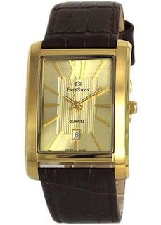 Швейцарские наручные мужские часы EverSwiss 5747-GLC. Коллекция Classic