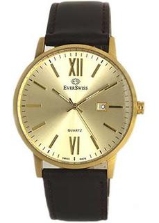 Швейцарские наручные мужские часы EverSwiss 3613-GLC. Коллекция Classic