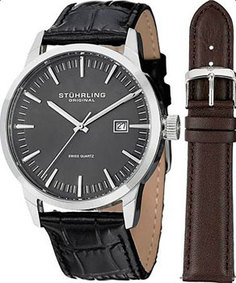 мужские часы Stuhrling Original 555A.02.SET. Коллекция Ascot II