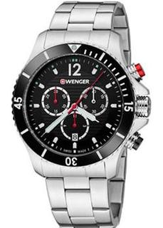 Швейцарские наручные мужские часы Wenger 01.0643.109. Коллекция Seaforce Chrono