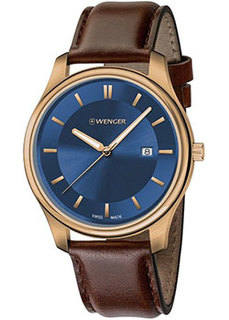 Швейцарские наручные мужские часы Wenger 01.1441.119. Коллекция City Classic