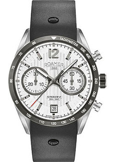 Швейцарские наручные мужские часы Roamer 510.902.41.14.05. Коллекция Superior Chrono II