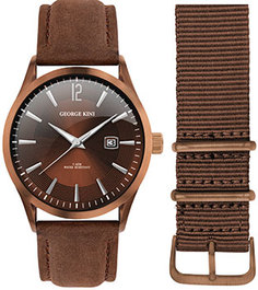 fashion наручные мужские часы George Kini GK.41.1.1BR.3S.1.16.0. Коллекция Gents Collection
