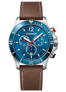 Швейцарские наручные мужские часы Wenger 01.0643.116. Коллекция Seaforce Chrono
