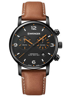 Швейцарские наручные мужские часы Wenger 01.1743.113. Коллекция Urban Metropolitan Chrono