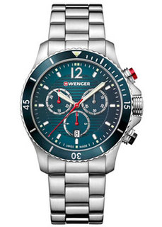 Швейцарские наручные мужские часы Wenger 01.0643.115. Коллекция Seaforce Chrono