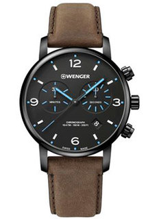 Швейцарские наручные мужские часы Wenger 01.1743.112. Коллекция Urban Metropolitan Chrono