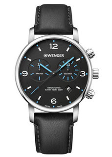 Швейцарские наручные мужские часы Wenger 01.1743.120. Коллекция Urban Metropolitan Chrono