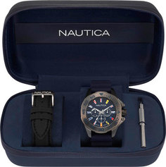 Швейцарские наручные мужские часы Nautica NAPMIA008. Коллекция Miami Flags
