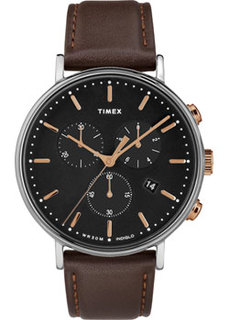 мужские часы Timex TW2T11500VN. Коллекция Fairfield Chronograph