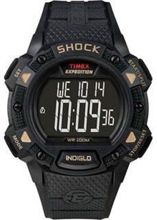 мужские часы Timex T49896RM. Коллекция Expedition Shock Chrono Alarm Timer