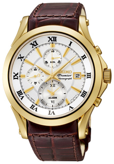 Японские наручные мужские часы Seiko SNAF22J1. Коллекция Premier