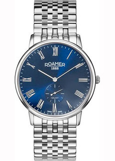Швейцарские наручные мужские часы Roamer 620.710.41.45.50. Коллекция Classic Line