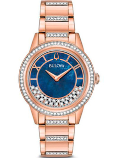 Японские наручные женские часы Bulova 98L247. Коллекция Crystal Ladies