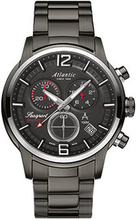 Швейцарские наручные мужские часы Atlantic 87466.46.45. Коллекция Seasport