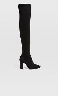 Ботфорты на широком каблуке Stradivarius