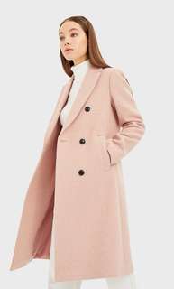 Базовое пальто из драпа Stradivarius