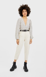 Брюки объемного кроя Stradivarius