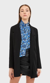 Однотонный пиджак из струящейся ткани Stradivarius