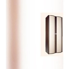 Шкаф 2-х дверный Стиль (Милано) 3-ШД Каркас- венге, Фасад ЛДСП- Дуб млечный Stil