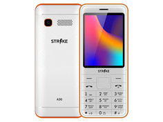 Сотовый телефон Strike A30 White-Orange