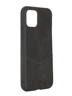 Чехол LuxCase для APPLE iPhone 11 Pro Экокожа+TPU со строчкой Black 67004