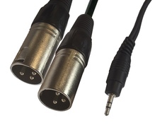 Кабель American Dj mini Jack - 2xXLR 3m AC-J3S-2XM/3