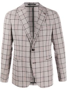 Tagliatore клетчатый пиджак с жатым эффектом