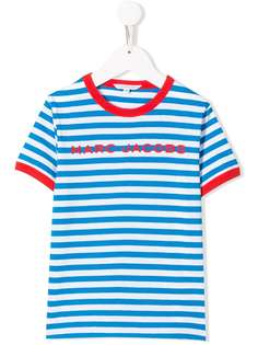 The Marc Jacobs Kids футболка в полоску с логотипом