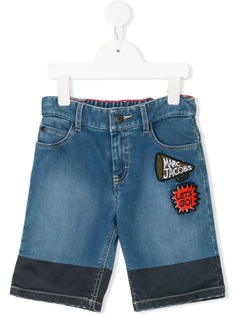 The Marc Jacobs Kids джинсовые шорты с нашивкой-логотипом