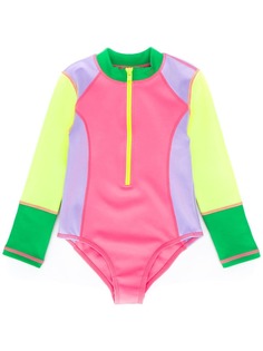 Stella McCartney Kids купальник в стиле колор-блок