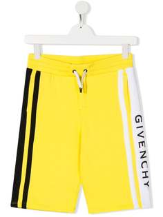 Givenchy Kids шорты с контрастными полосками